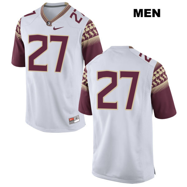Men's NCAA Nike Florida State Seminoles #27 Tyriq Withers College No Name White Stitched Authentic Football Jersey PDW2669ZH